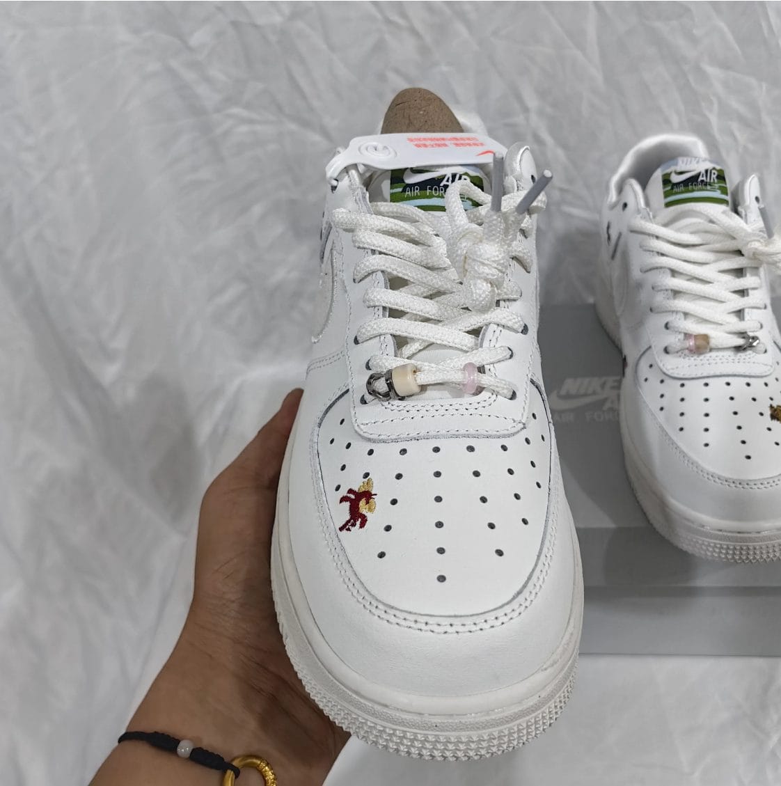 Air Force 1 Chenille Swoosh Year Of The Horse Shoes Sneaker - Image 2