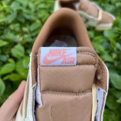 Alternative view of Travis Scott x Air Jordan 1 Low OG Brown Shy Shoes Sneakers