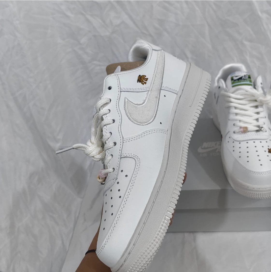 Air Force 1 Chenille Swoosh Year Of The Horse Shoes Sneaker - Image 3