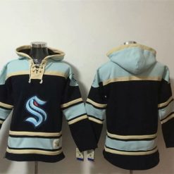 Seattle Kraken Blank Pullover Hoodie Black