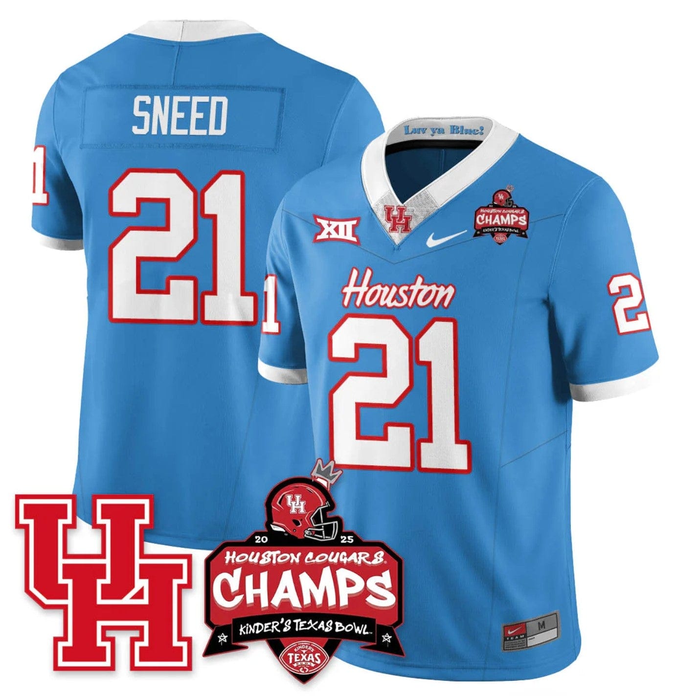 Stacy Sneed Jersey #21 Houston Cougar 2025 Texas Bowl Champions Stitched - Image 3