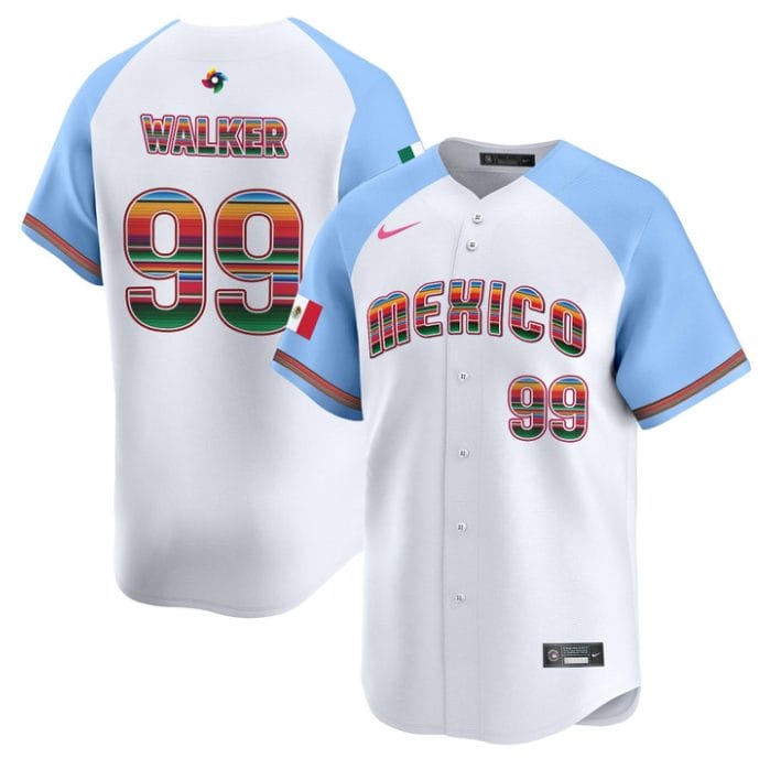Taijuan Walker Jersey #99 Team Mexico 2026 World Baseball Serape Edition Stitched