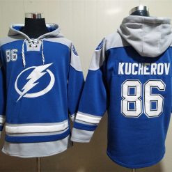 Tampa Bay Lightning #86 Nikita Kucherov Pullover Hoodie