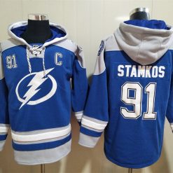 Tampa Bay Lightning #91 Steven Stamkos Pullover Hoodie