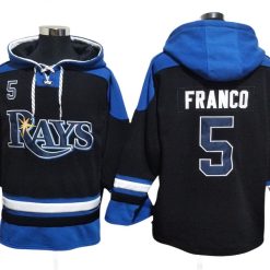 Tampa Bay Rays #5 Wander Franco Black Pullover Hoodie