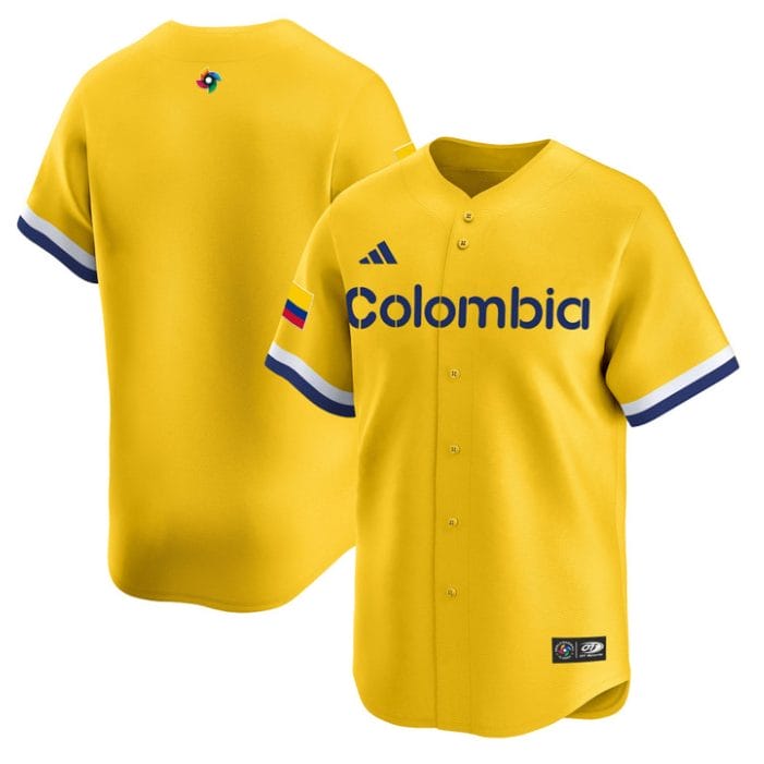 Alternative view of Team Jersey Blank Colombia 2026 World Baseball Classic Vapor Stitched