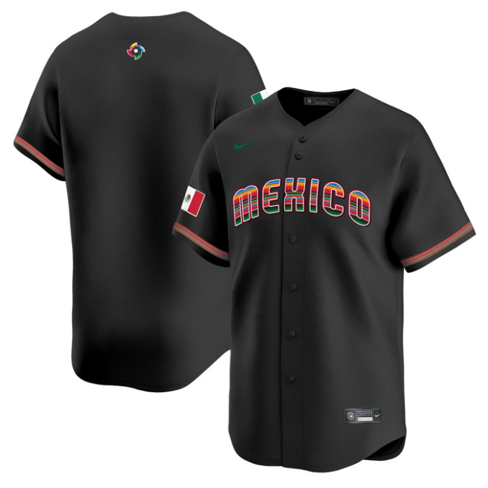 Alternative view of Team Jersey Blank Mexico 2026 World Baseball Serape Edition Stitched