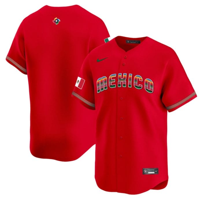 Team Jersey Blank Mexico 2026 World Baseball Serape Edition Stitched - Image 4
