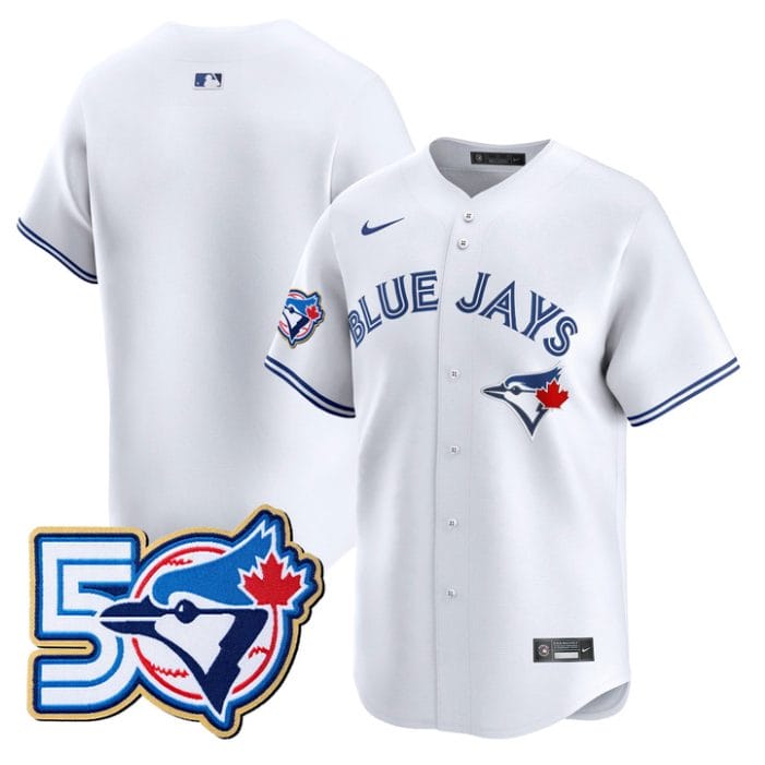 Team Jersey Blank Toronto Blue Jays 50 Seasons Patch Stitched - Image 5