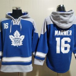 Toronto Maple Leafs #16 Mitchell Marner Pullover Hoodie Blue