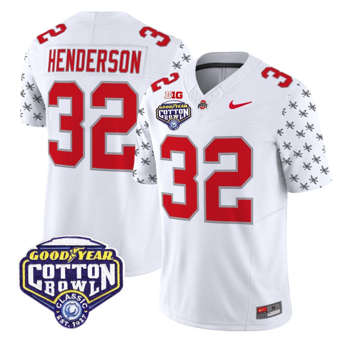 Treveyon Henderson Jersey #32 Ohio State 2025 Cotton Bowl Stitched - Image 5