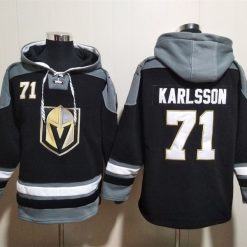Vegas Golden Knights #71 William Karlsson Pullover Hoodie Black