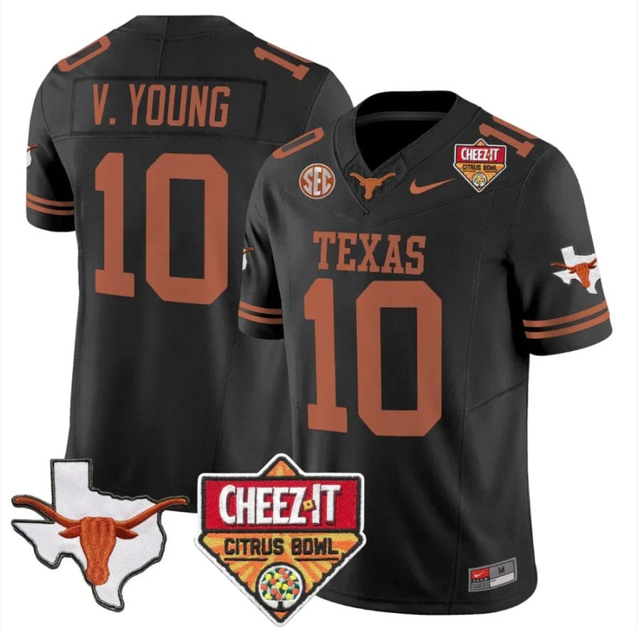 Vince Young Jersey #10 Texas Longhorns 2025 State Map Citrus Bowl - Image 2