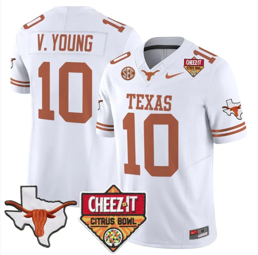 Vince Young Jersey #10 Texas Longhorns 2025 State Map Citrus Bowl - Image 5