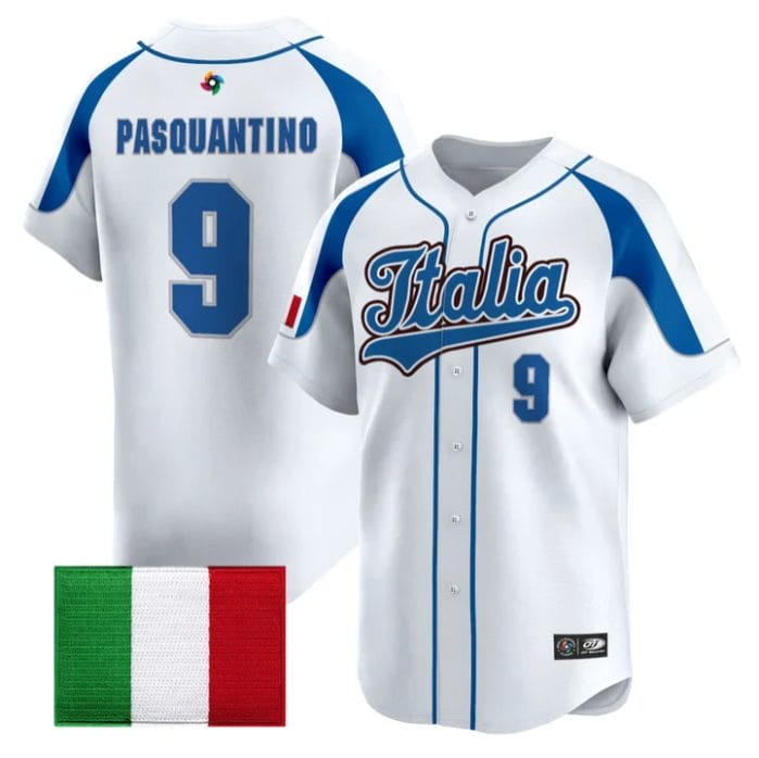 Vinnie Pasquantino Jersey #9 Team Italy 2026 World Baseball Stitched - Image 3