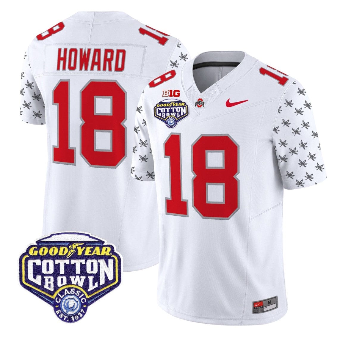 Will Howard Jersey #18 Ohio State 2025 Cotton Bowl Patch Stitched - Image 5