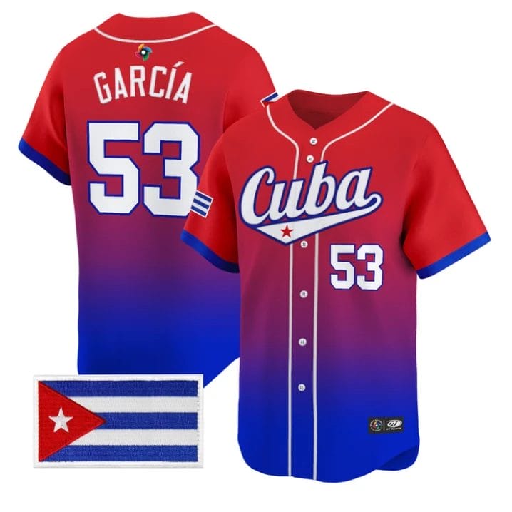 Adolis García Jersey #53 Team Cuba 2026 World Baseball Roster Stitched by My Store