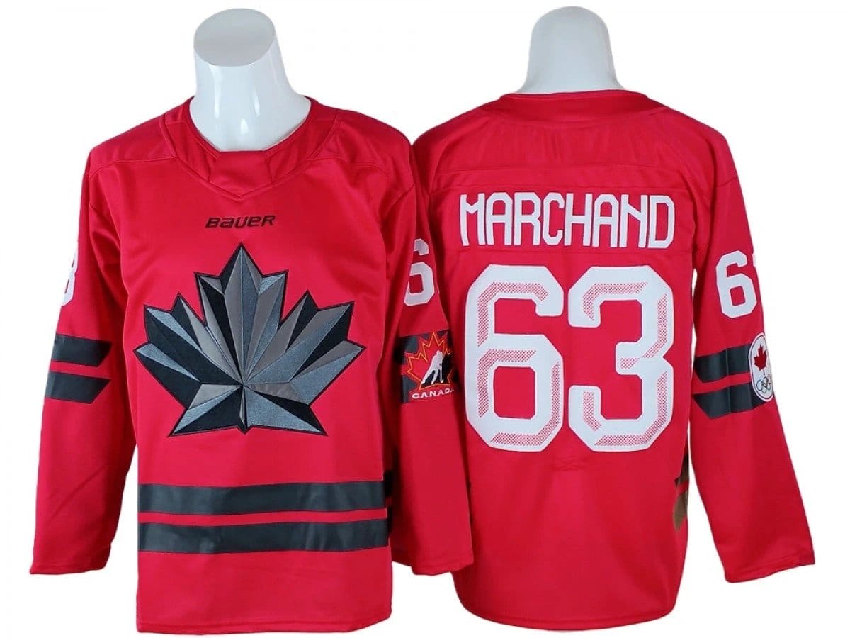 Brad Marchand Jersey #63 Winter Olympics Team Canada 2026 Stitched by Hockey David