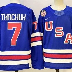 Brady Tkachuk Jersey #7 Team USA Hockey 2025-2026 Premium All Stitched by Hockey David