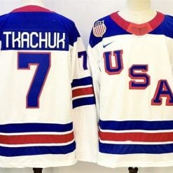 Brady Tkachuk Jersey #7 Team USA Hockey 2025-2026 Premium All Stitched by Hockey David