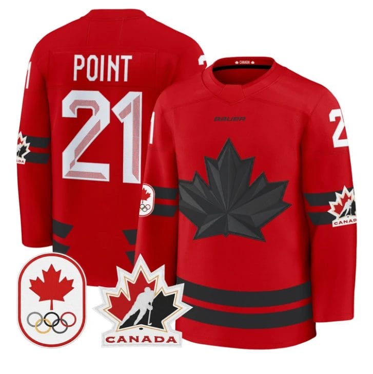 Brayden Point Jersey #21 Canada Olympic 2026 Premium Hockey All Stitched by Hockey David