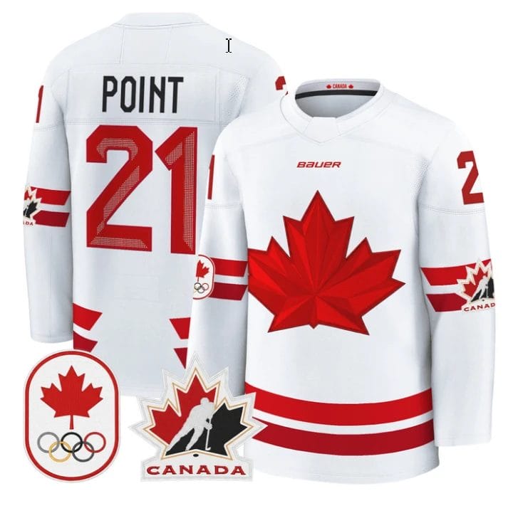 Brayden Point Jersey #21 Canada Olympic 2026 Premium Hockey All Stitched by Hockey David
