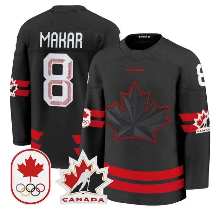 Cale Makar Jersey #8 Canada Olympic 2026 Premium Hockey All Stitched by Hockey David