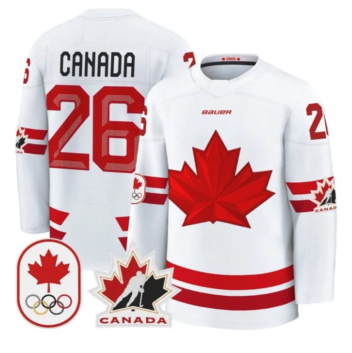 Canada Jersey #26 Canada Olympic 2026 Premium Hockey All Stitched by Hockey David
