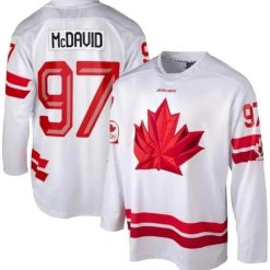 Connor McDavid Team Canada 2026 Winter Olympics Jersey White All STITCHED by Hockey David