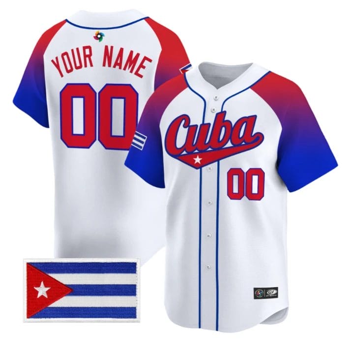 Custom Team Cuba Jersey Name, Number 2026 World Baseball Classic Stitched by My Store