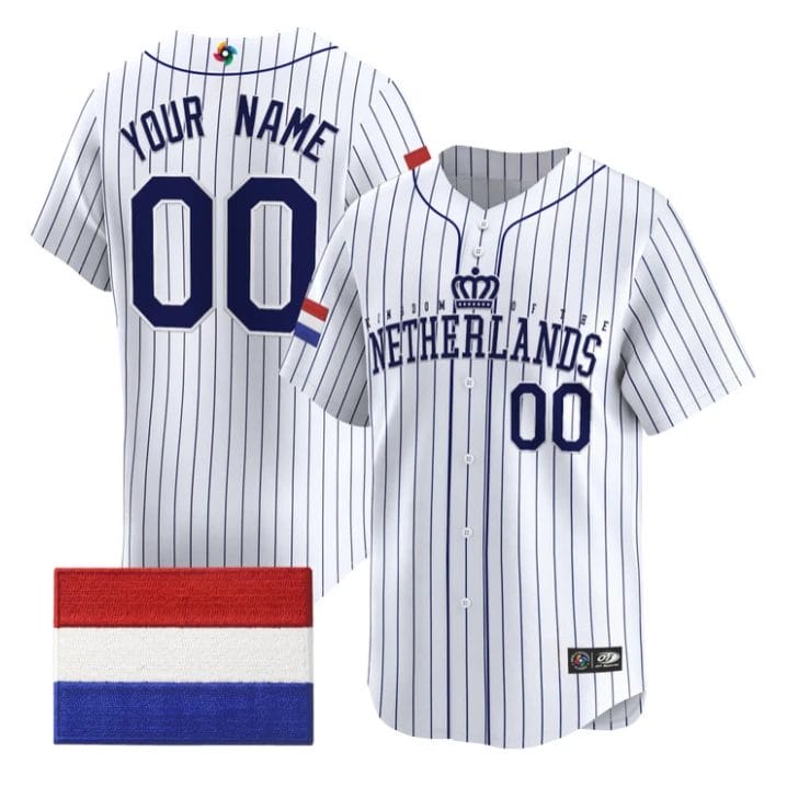 Custom Team Netherlands Jersey 2026 World Baseball Classic Stitched by My Store