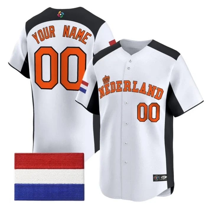 Custom Team Netherlands Jersey 2026 World Baseball Classic Stitched by My Store