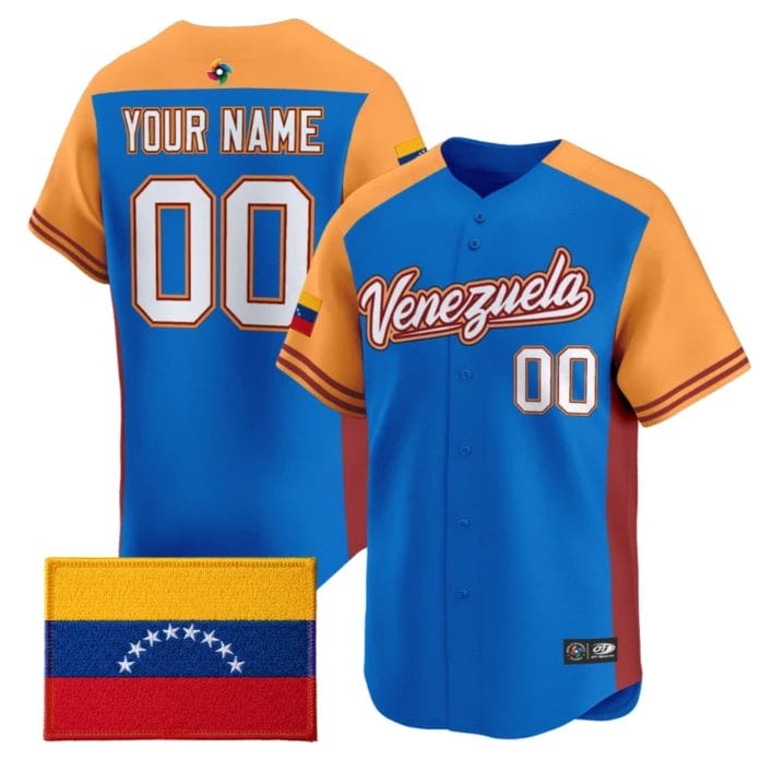 Custom Team Venezuela Jersey 2026 World Baseball Classic Stitched by My Store