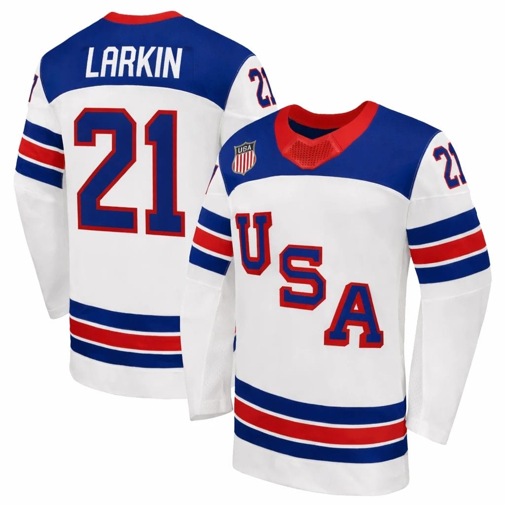Dylan Larkin Jersey Team USA Winter Olympics 2026 Hockey Premium STITCHED by Hockey David