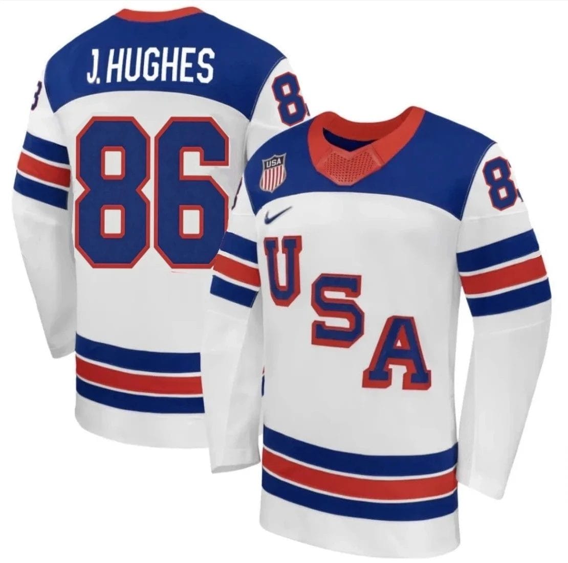 Jack Hughes Jersey Team USA Winter Olympics 2026 Hockey Premium STITCHED by Hockey David