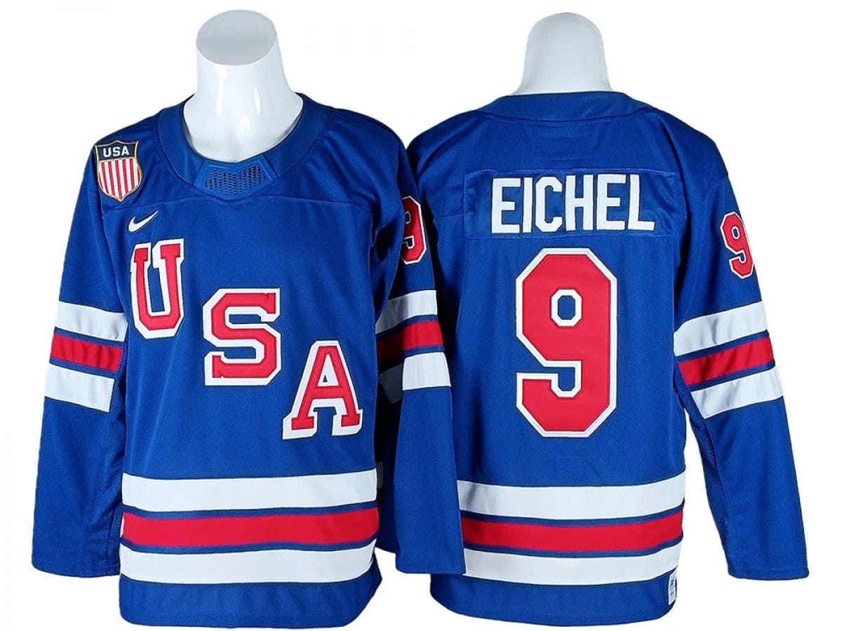 Jack Eichel Jersey #9 Winter Olympics Team USA 2026 Hockey Stitched by Hockey David