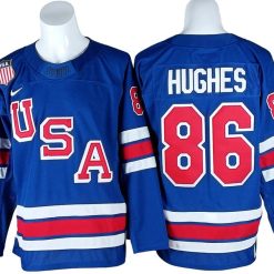 Jack Hughes Jersey #86 Winter Olympics Team USA 2026 Hockey Stitched by Hockey David