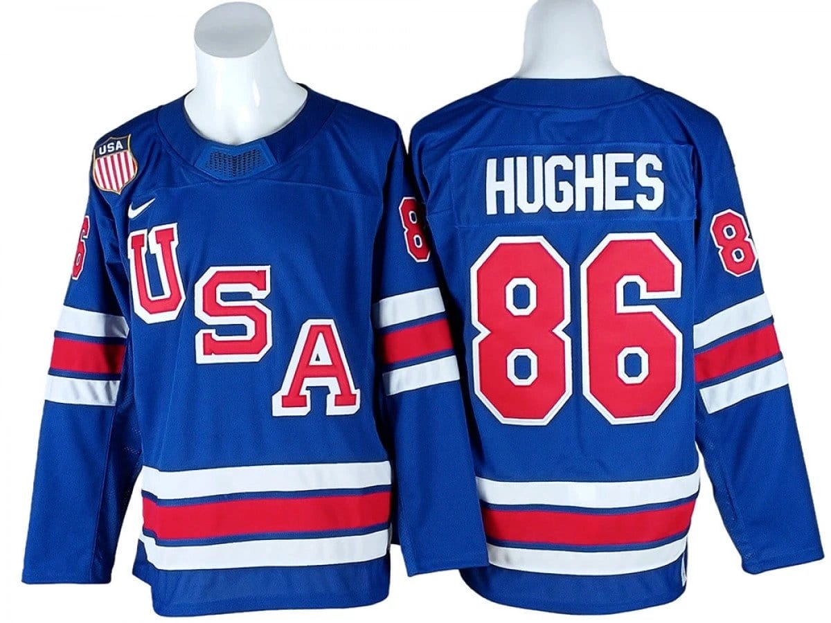 Jack Hughes Jersey #86 Winter Olympics Team USA 2026 Hockey Stitched by Hockey David