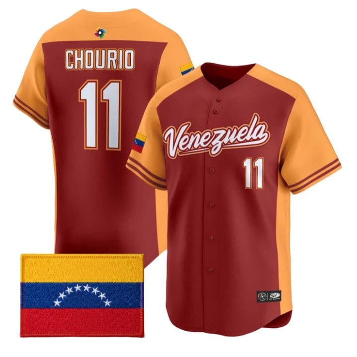 Jackson Chourio Jersey #11 Team Venezuela 2026 World Baseball Stitched by My Store