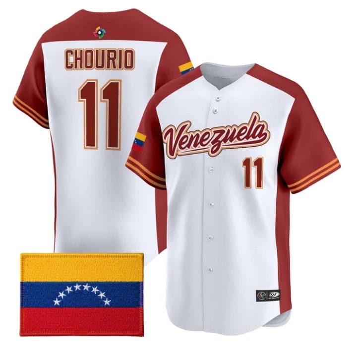 Jackson Chourio Jersey #11 Team Venezuela 2026 World Baseball Stitched by My Store