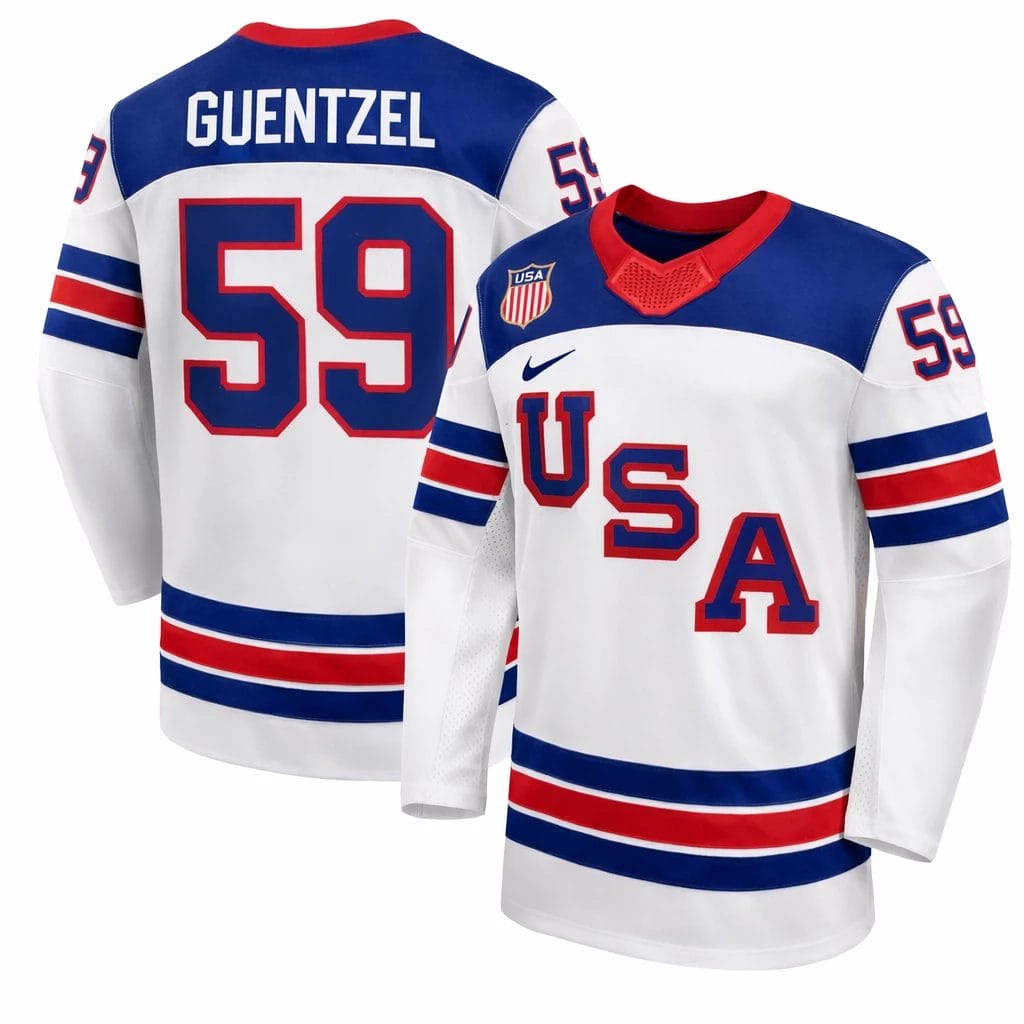 Jake Guentzel Jersey Team USA Winter Olympics 2026 Hockey Premium STITCHED by Hockey David