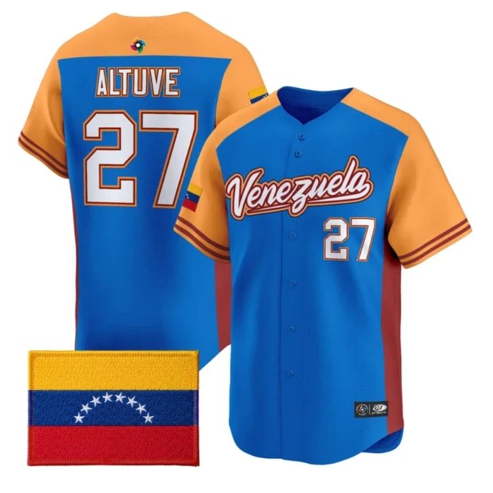 Jose Altuve Jersey #27 Team Venezuela 2026 World Baseball Stitched by My Store