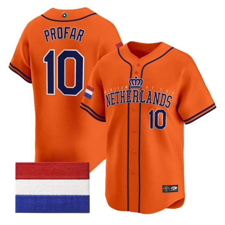 Jurickson Profar Jersey #10 Team Netherlands 2026 World Baseball by My Store