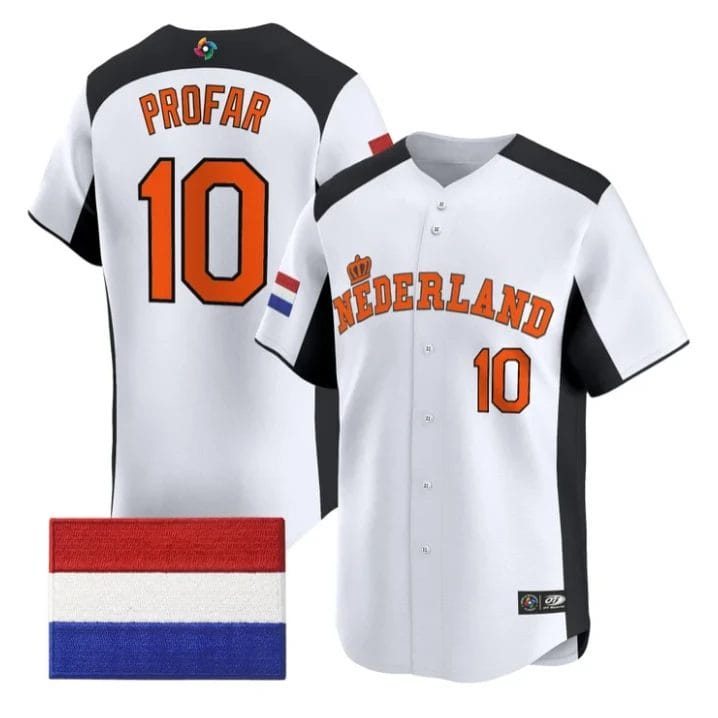 Jurickson Profar Jersey #10 Team Netherlands 2026 World Baseball by My Store
