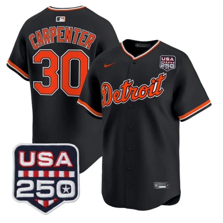 Kerry Carpenter Jersey #30 Detroit Tigers 2026 Alternate Limited Stitched by My Store