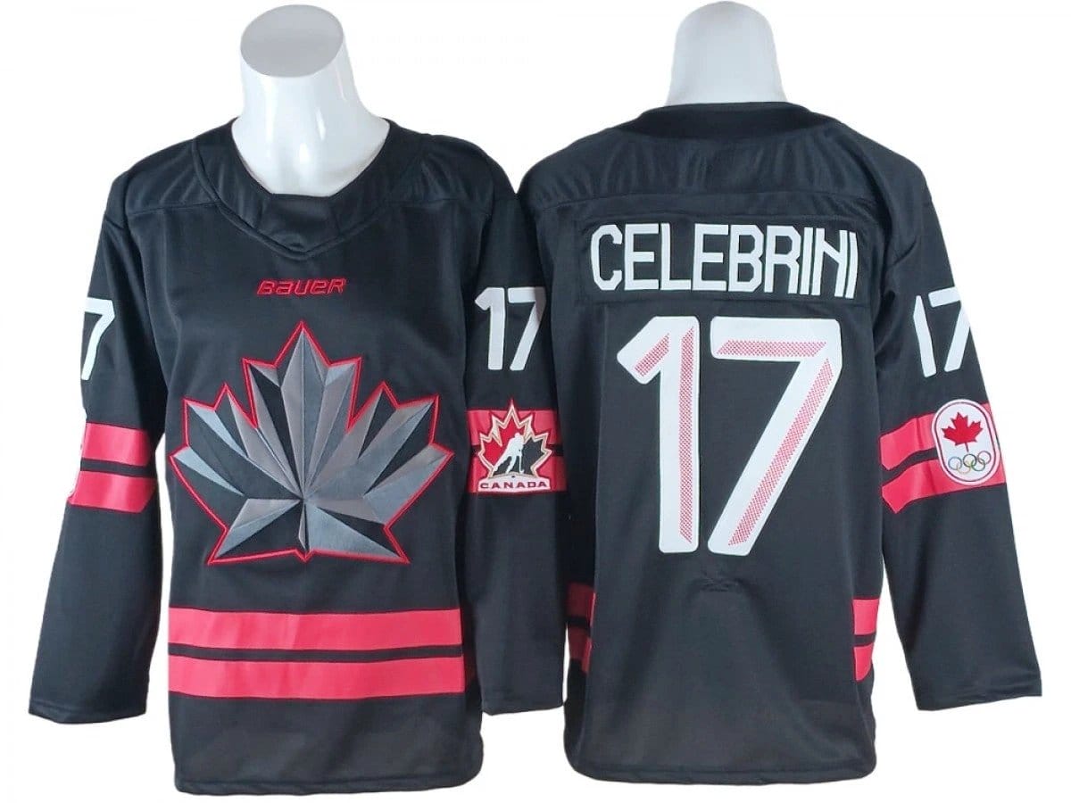 Macklin Celebrini Jersey #17 Winter Olympics Team Canada 2026 Stitched by Hockey David