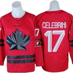 Macklin Celebrini Jersey #17 Winter Olympics Team Canada 2026 Stitched by Hockey David
