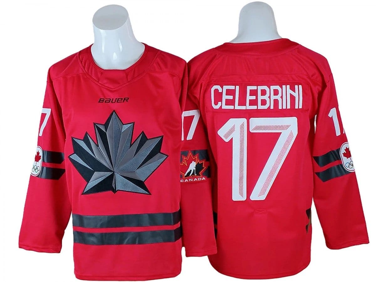 Macklin Celebrini Jersey #17 Winter Olympics Team Canada 2026 Stitched by Hockey David