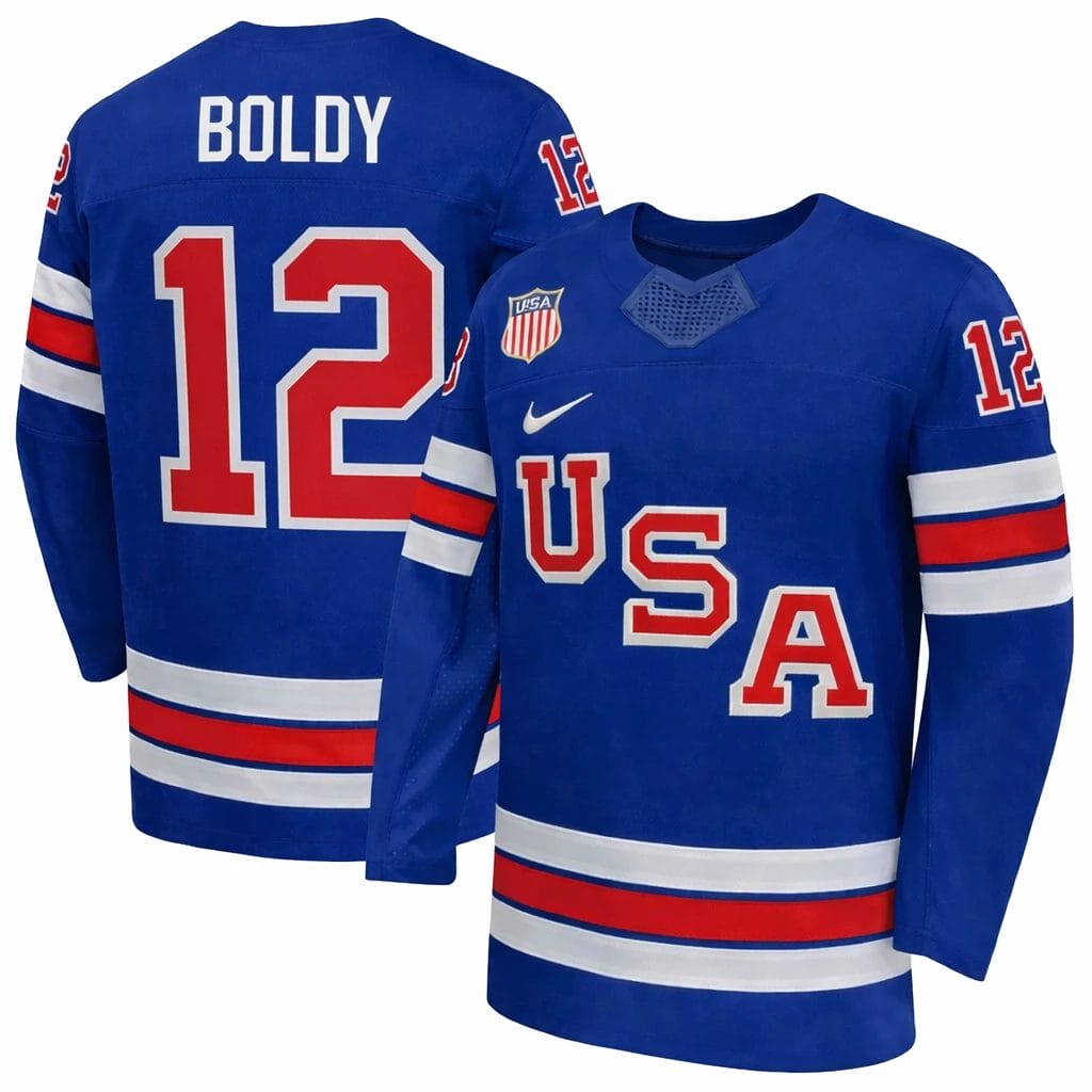 Matt Boldy Jersey Team USA Winter Olympics 2026 Hockey Premium STITCHED by Hockey David