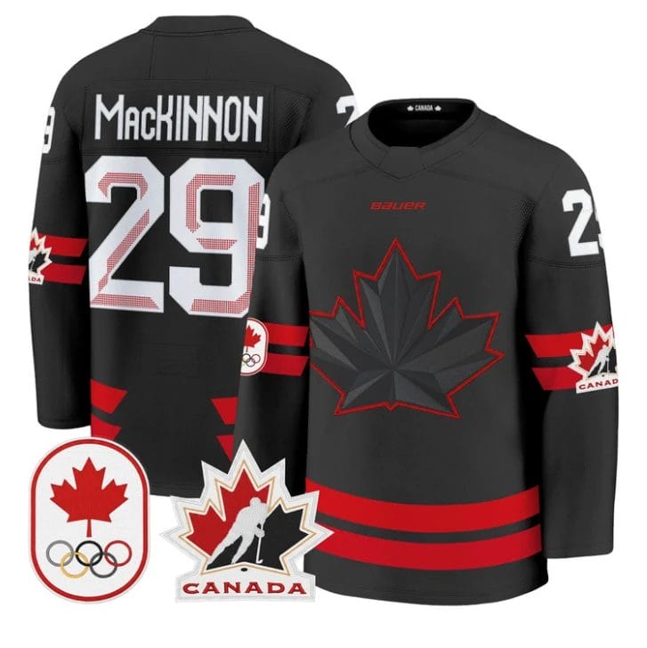 Nathan MacKinnon Jersey #29 Canada Olympic 2026 Premium Hockey Stitched by Hockey David